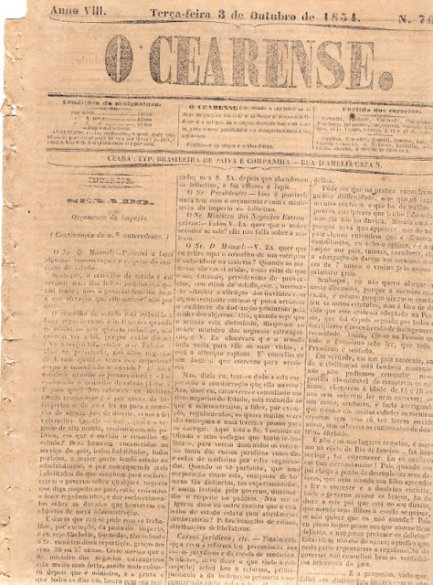 Jornal O Cearense - 1846