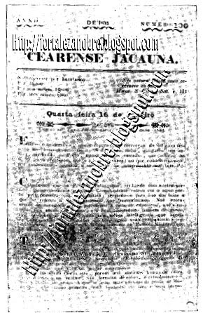 O Cearense Jacaúna - Ano: 1831