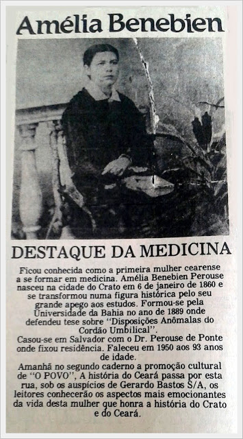 Os homenageados nas ruas da cidade - Amélia Benebien - Parte XI